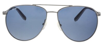 Foto 2 | Gafas De Sol Salvatore Ferragamo Sf157s Dark Gunmetal Blue - Venta Internacional.