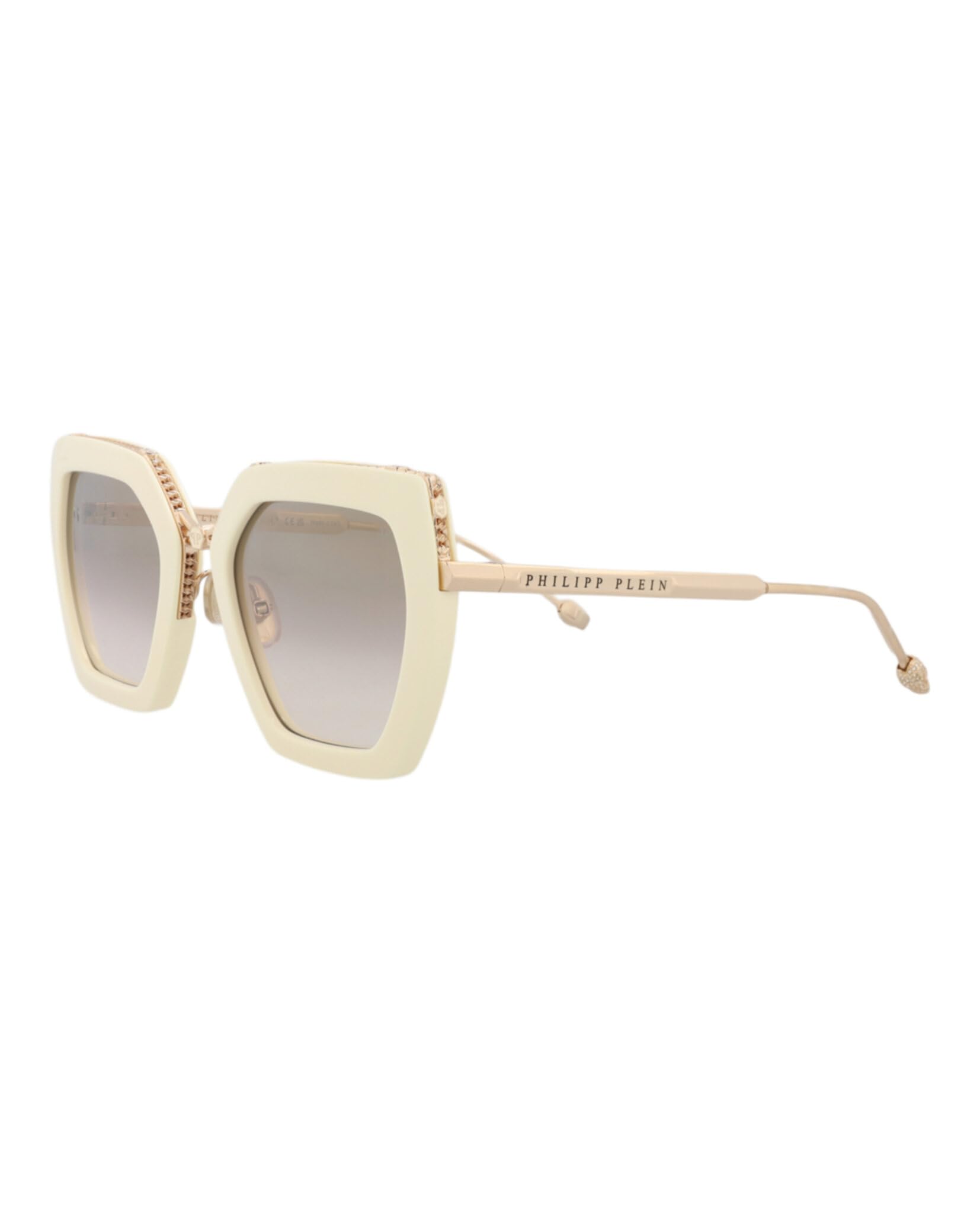 Foto 3 pulgar | Gafas De Sol Philipp Plein Spp 097 S 9zqg Full Ivory - Venta Internacional.