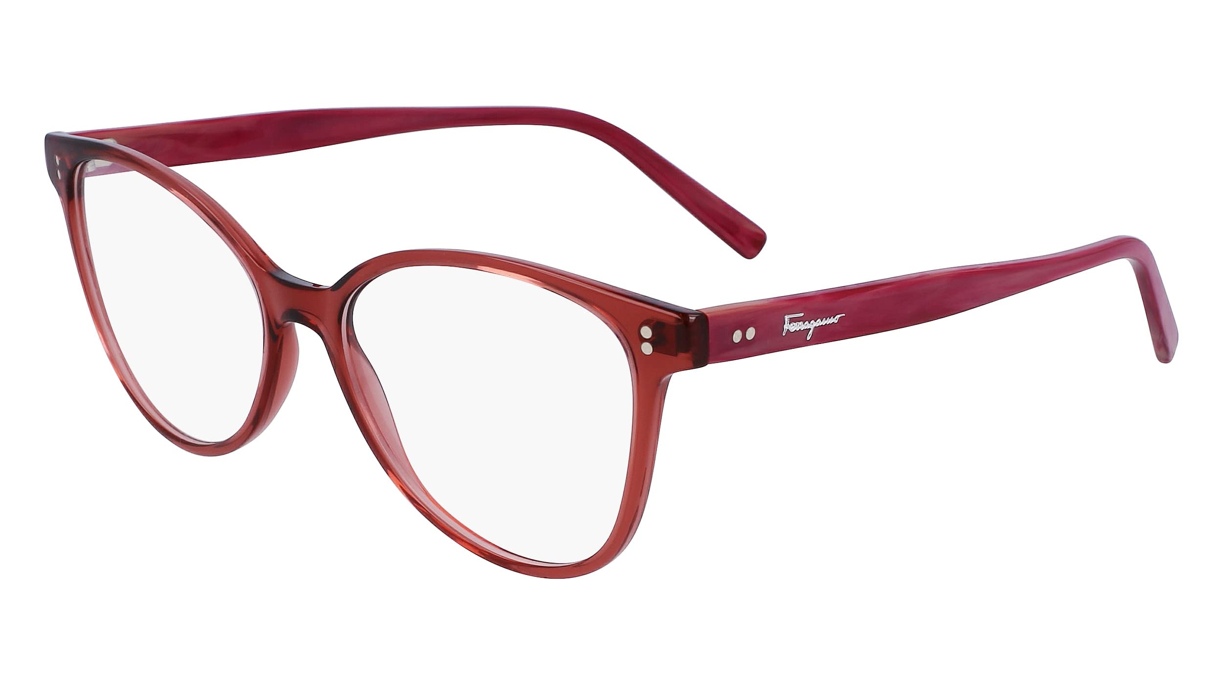 Foto 2 pulgar | Gafas Ferragamo Sf 2948 612 Transparente Vino/borgoña - Venta Internacional.