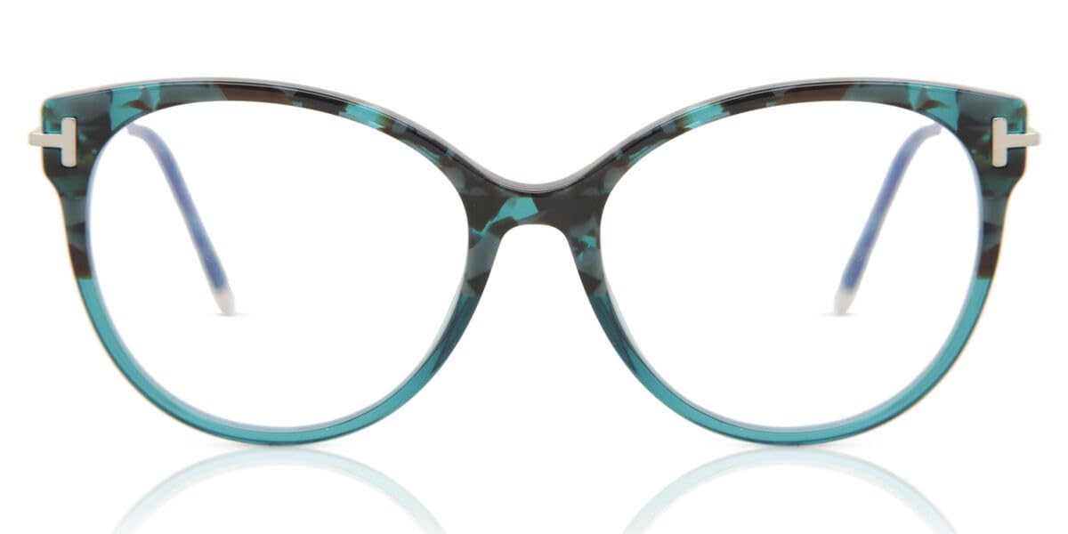 Foto 2 pulgar | Anteojos Tom Ford Ft 5770 -b 056, Color Verde Habana Con Color Verde Azulado - Venta Internacional.