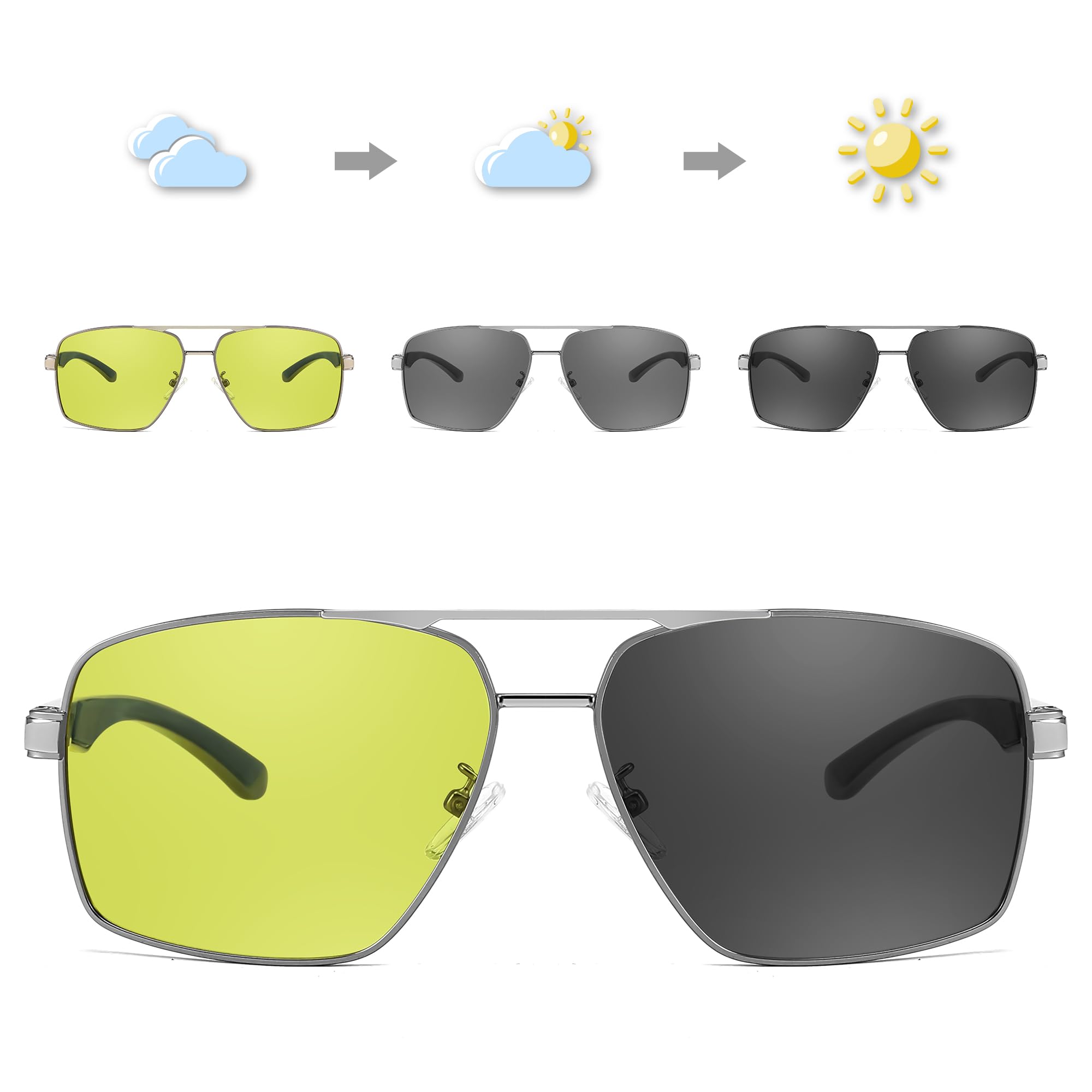Foto 3 pulgar | Gafas De Sol Feisedy Polarized Photochromic B4144 Para Hombre Y Mujer - Venta Internacional.