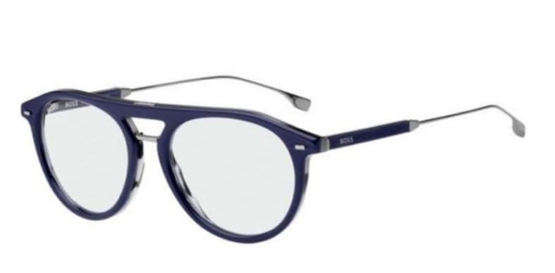 Foto 1 | Gafas Boss Hugo 1358/bb Azul Rayas Gris Para Hombre - 53mm - Venta Internacional.