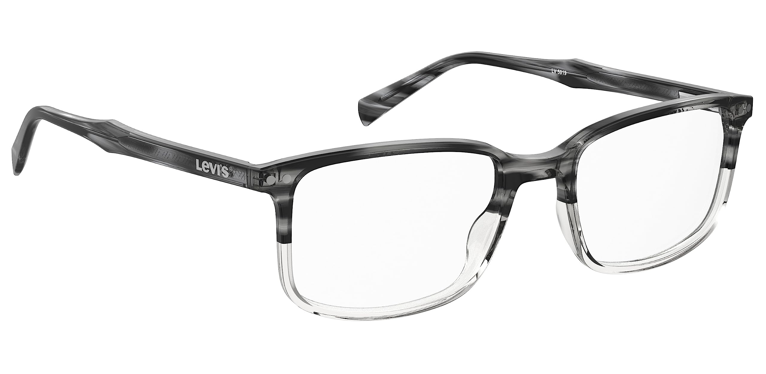 Foto 3 pulgar | Gafas Levi's Lv 5019 Grey Horn Demo Lens Para Hombre - Venta Internacional.