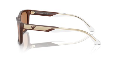 Foto 3 | Gafas De Sol Emporio Armani Ea4224f Low Bridge Fit Brown 58 Mm - Venta Internacional.