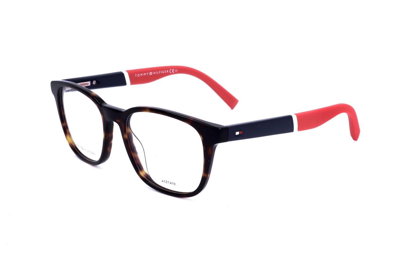Foto 2 pulgar | Montura De Gafas Tommy Hilfiger Th 1907 Dark Havana Para Hombre - Venta Internacional.