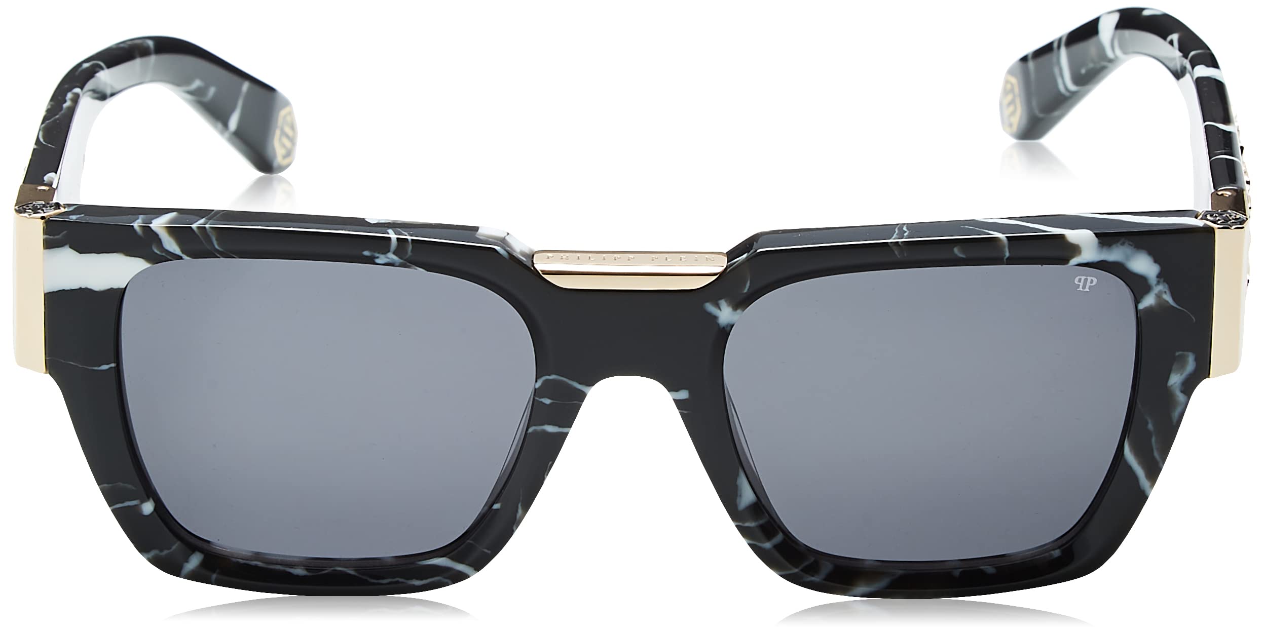 Foto 3 pulgar | Gafas De Sol Philipp Plein Spp 095m Negro Jaspeado - Venta Internacional.