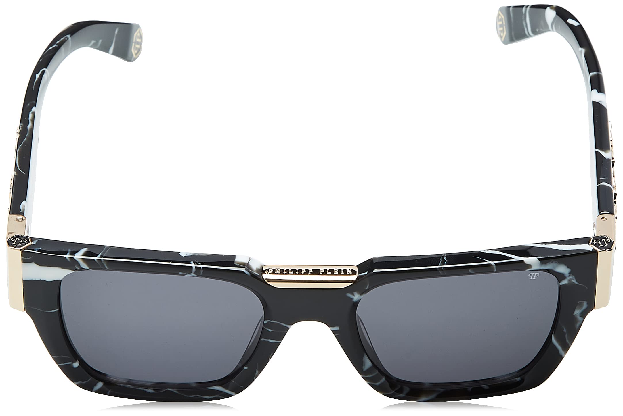 Foto 5 pulgar | Gafas De Sol Philipp Plein Spp 095m Negro Jaspeado - Venta Internacional.