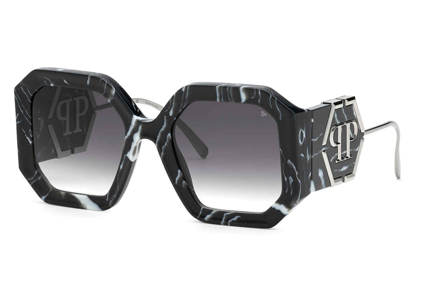 Foto 2 pulgar | Gafas De Sol Philipp Plein Spp 067 Gris/negro Havana -0721 - Venta Internacional.