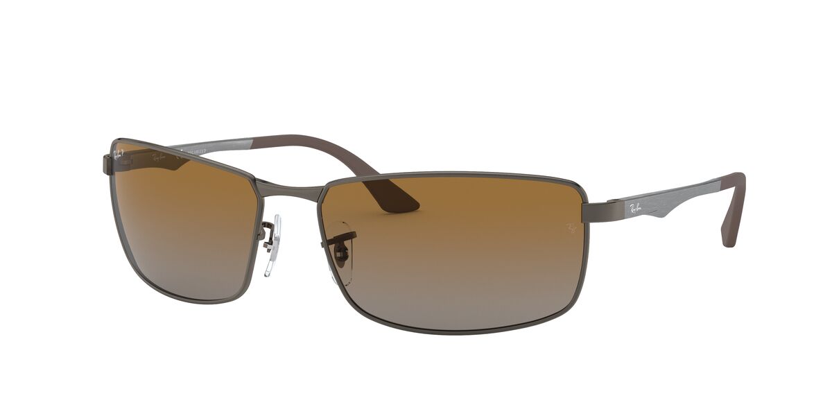 Foto 3 pulgar | Lente De Sol Ray-ban 0rb3498 Rectangular Polarizado