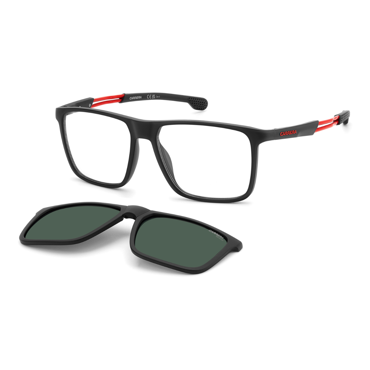 Foto 2 pulgar | Lentes Ópticos Con Clip-on Carrera 4020/cs Negro Polarizados Carrera