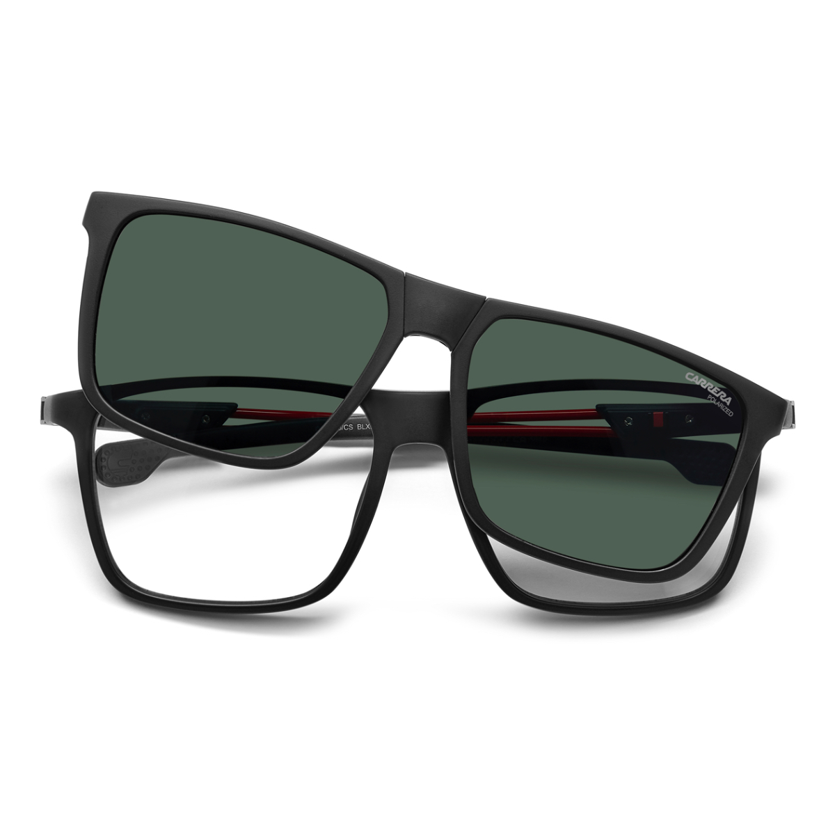 Foto 4 pulgar | Lentes Ópticos Con Clip-on Carrera 4020/cs Negro Polarizados Carrera