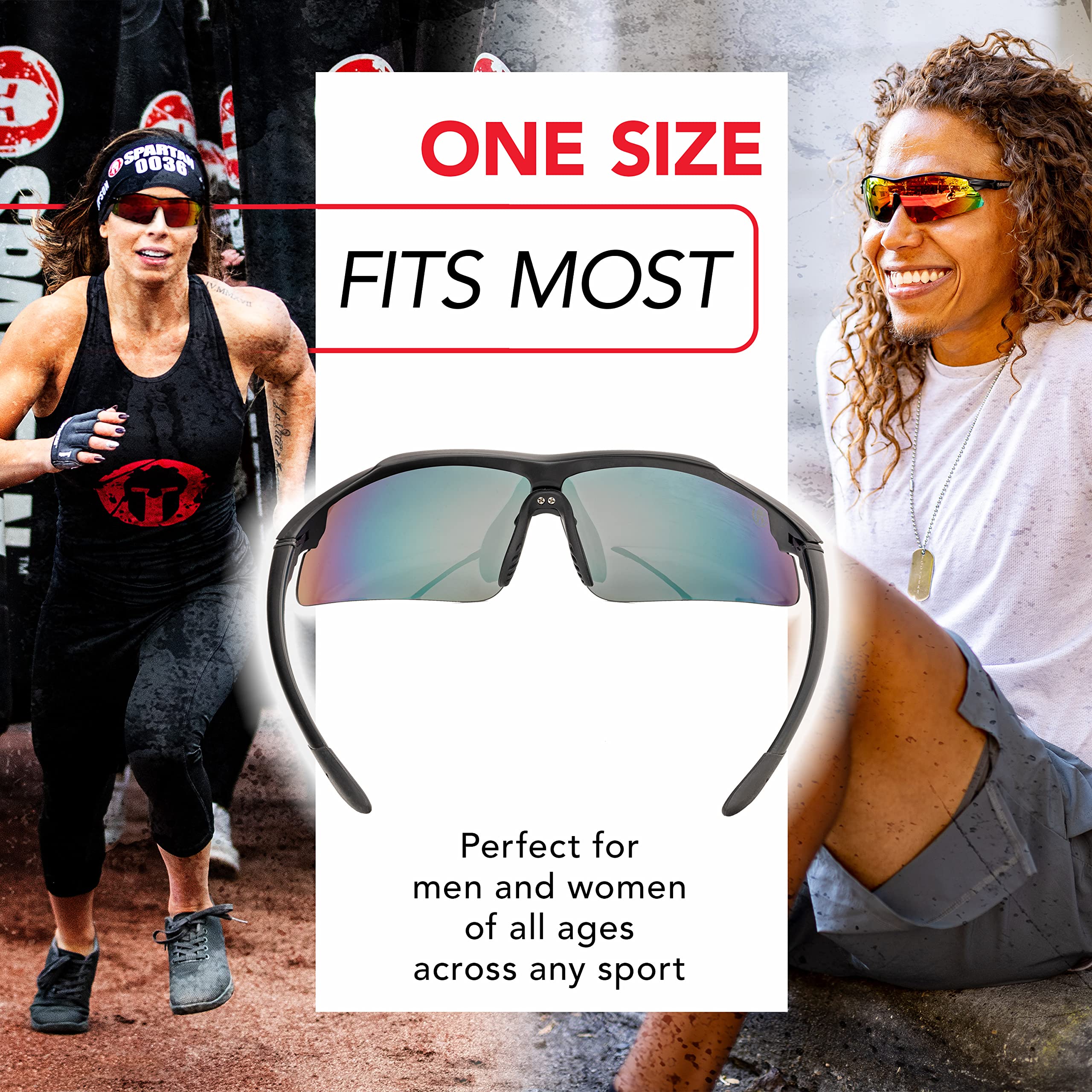 Foto 7 pulgar | Gafas De Sol Franklin Sports Spartan 1486 Blk Polarized - Venta Internacional.
