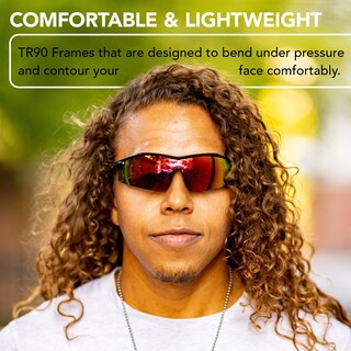 Foto 7 | Gafas De Sol Franklin Sports Spartan 1486 Blk Polarized - Venta Internacional.
