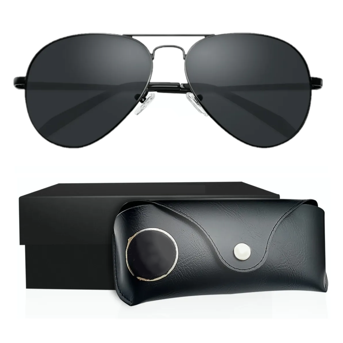 Foto 2 pulgar | Lentes De Sol Polarizadas Para Hombre Uv400v Eo Safe Imports Esi-19744 Negro