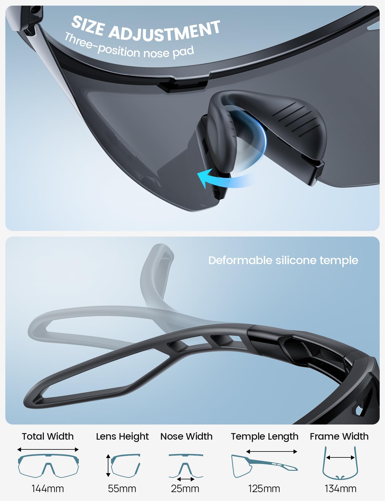 Foto 7 pulgar | Gafas De Sol Lamicall Polarized Sports Uv400 Para Hombre Y Mujer - Venta Internacional.