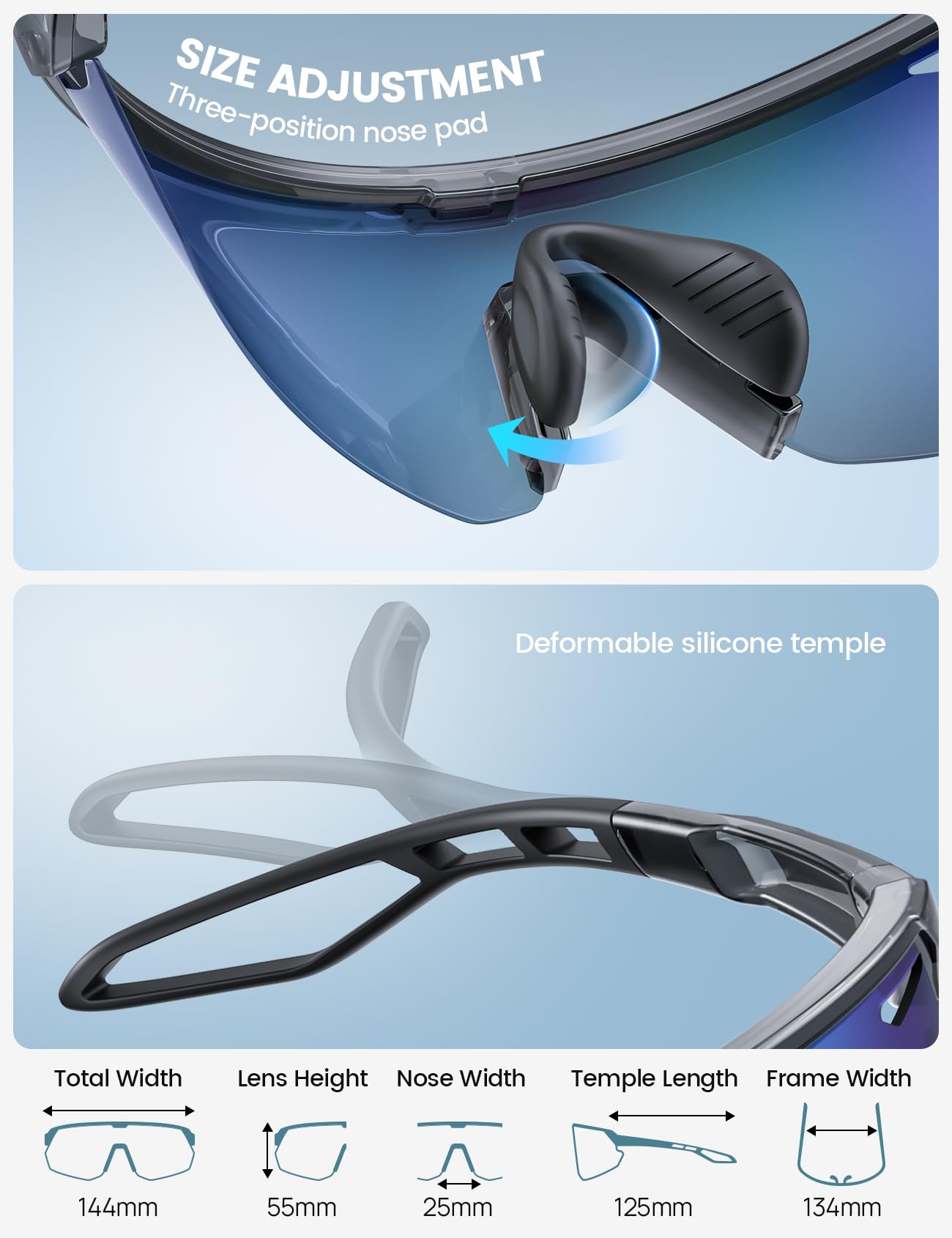 Foto 7 pulgar | Gafas De Sol Lamicall Polarized Sports Uv400 Para Hombre Y Mujer - Venta Internacional.