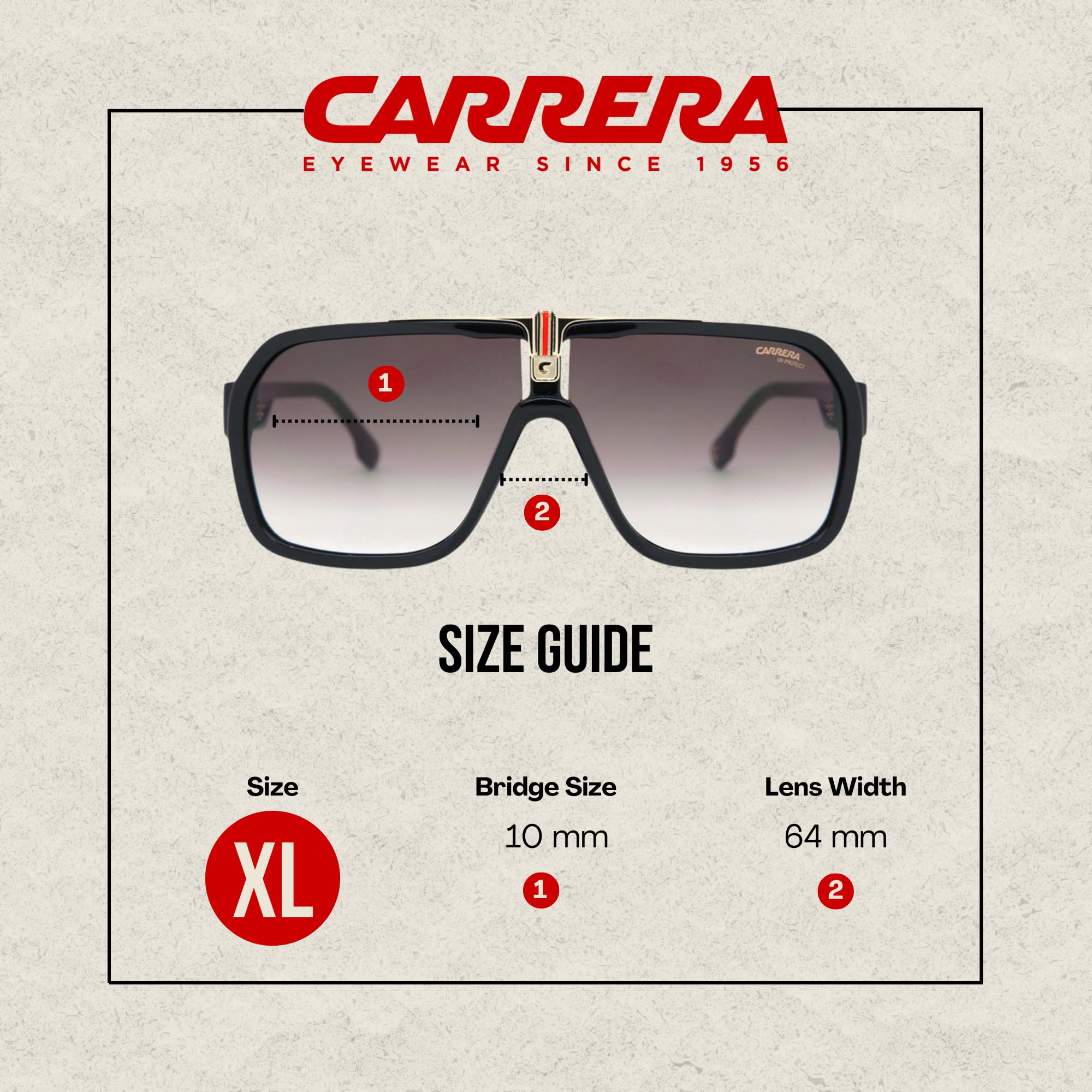 Foto 4 pulgar | Gafas De Sol Carrera Ca1014/s Negro/marrón Degradado Para Hombre - Venta Internacional.