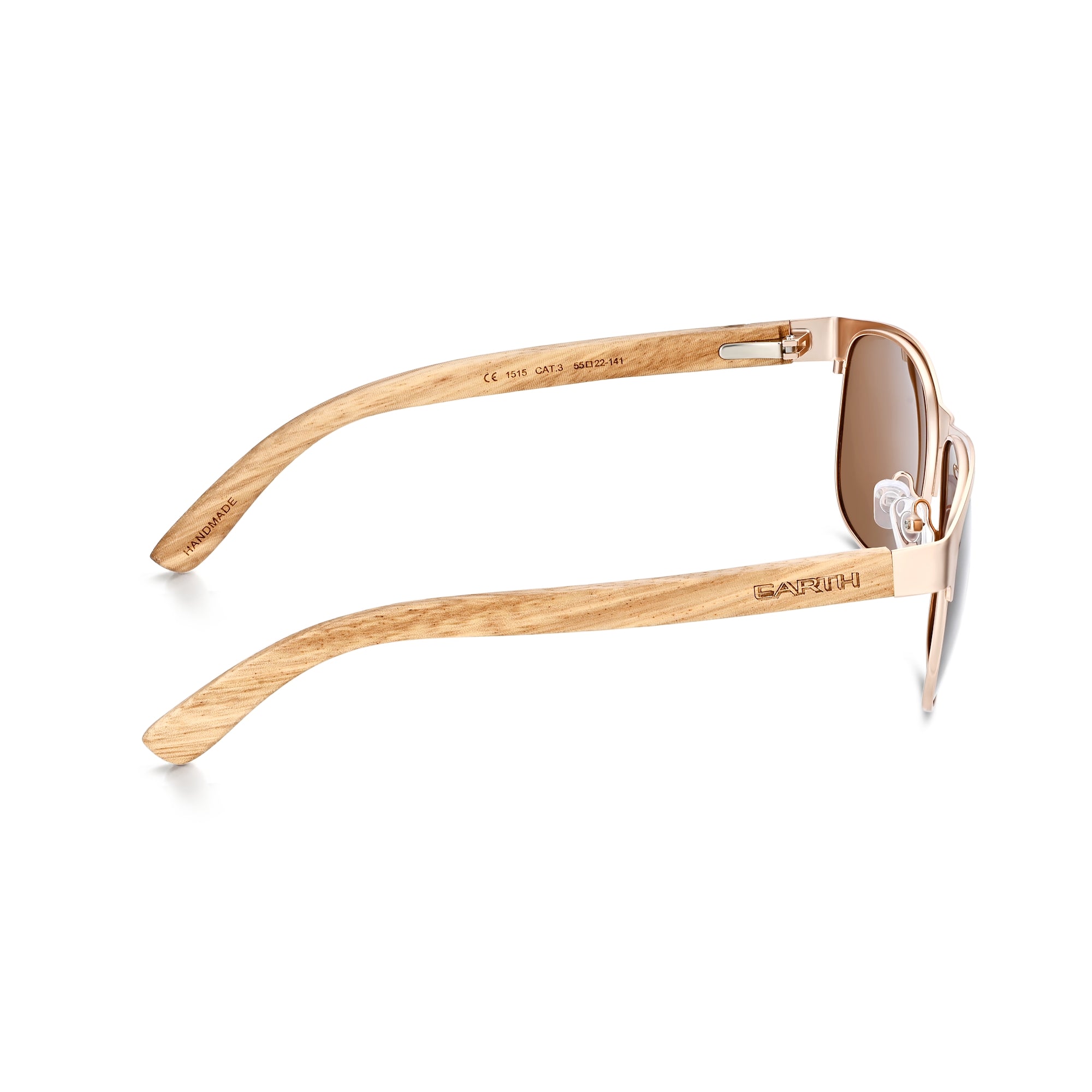 Foto 8 pulgar | Gafas De Sol Earth Wood Troon Polarizadas Marrón Oscuro/negro - Venta Internacional.
