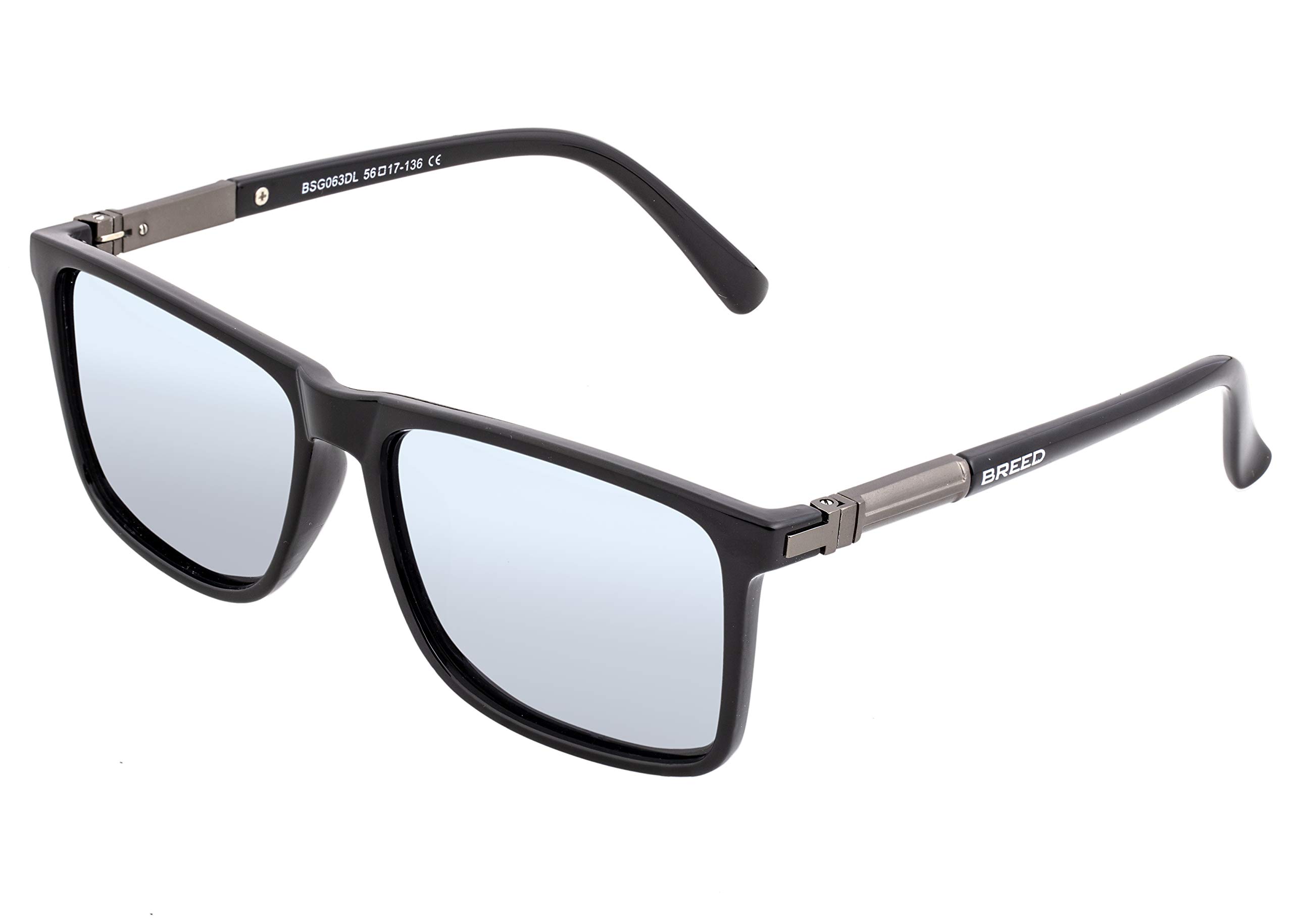 Foto 3 pulgar | Gafas De Sol Breed Caelum Polarizadas Para Hombre Negro/plata - Venta Internacional.