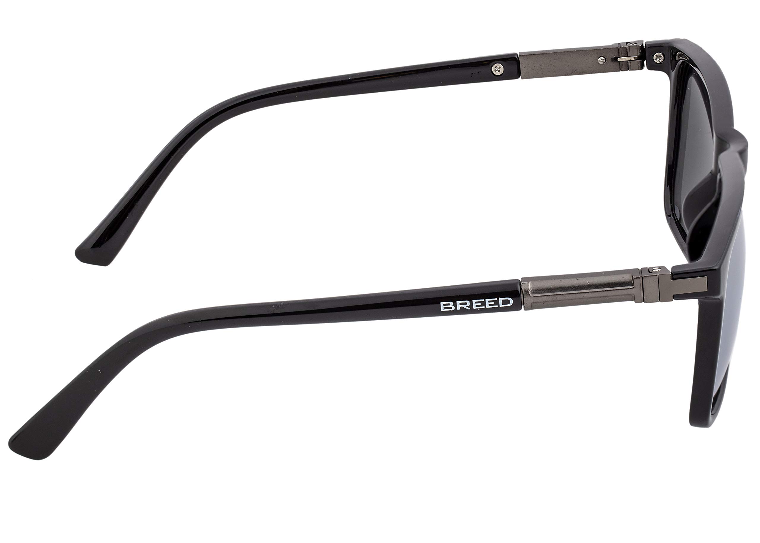 Foto 4 pulgar | Gafas De Sol Breed Caelum Polarizadas Para Hombre Negro/plata - Venta Internacional.