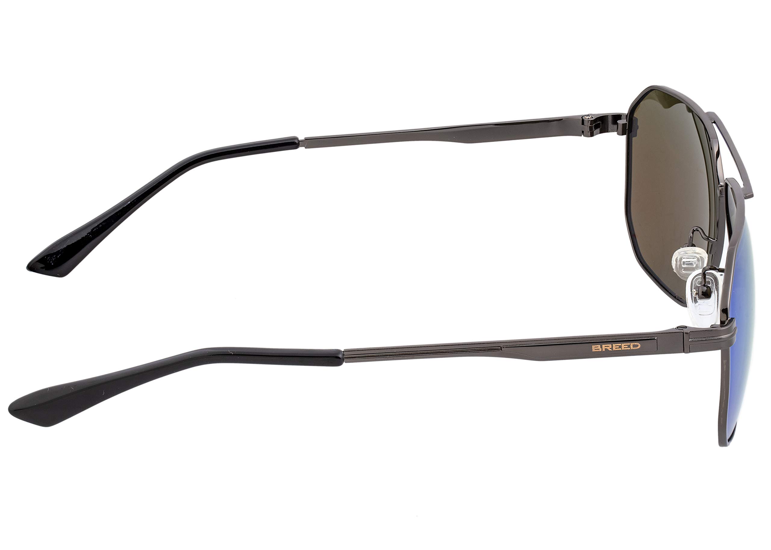 Foto 3 | Gafas De Sol Breed Norma Polarizadas Para Hombre  Color Gris Grisáceo Y Azul - Venta Internacional.