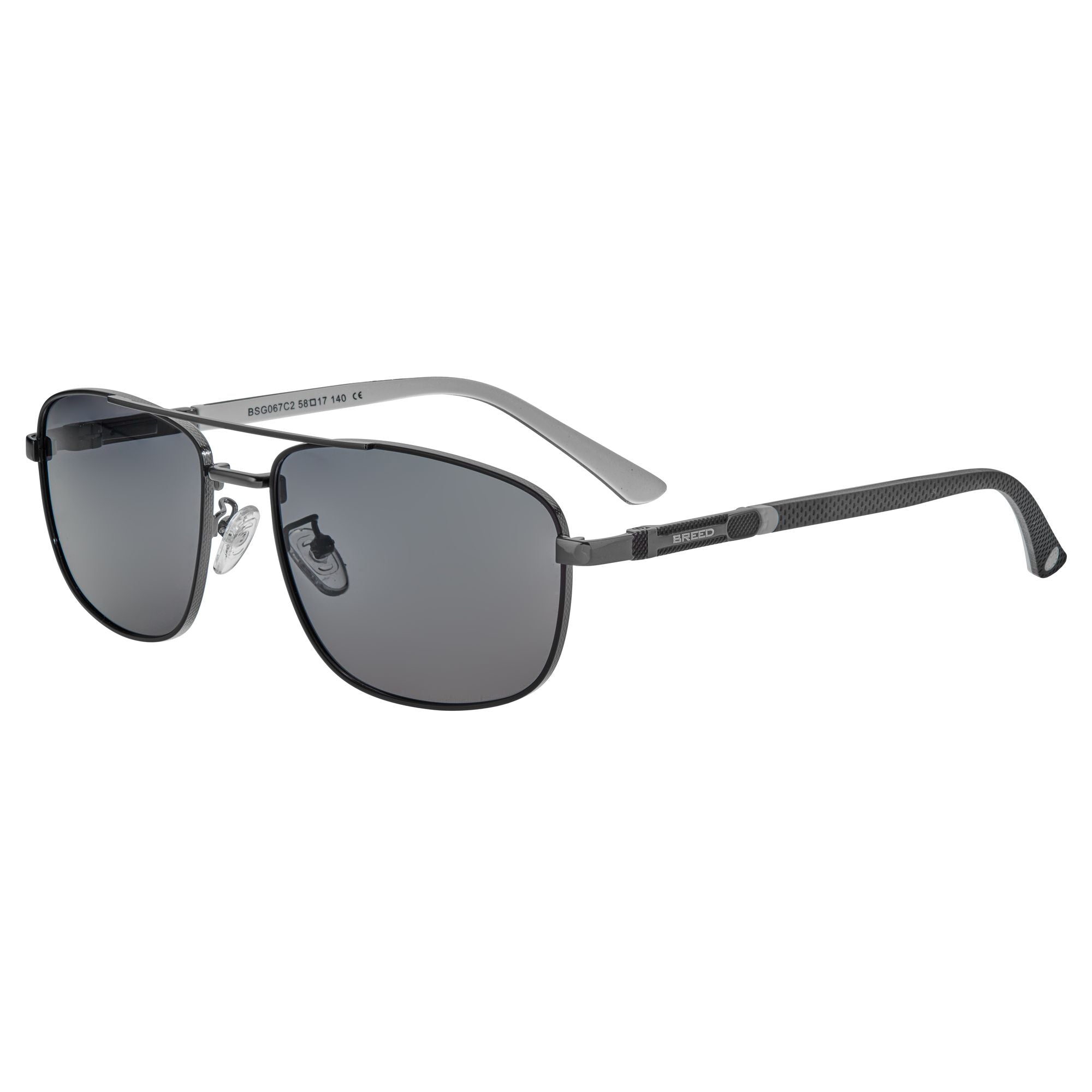 Foto 5 pulgar | Gafas De Sol Breed Gotham Polarizadas En Color Gris Grisáceo Y Plateado - Venta Internacional.