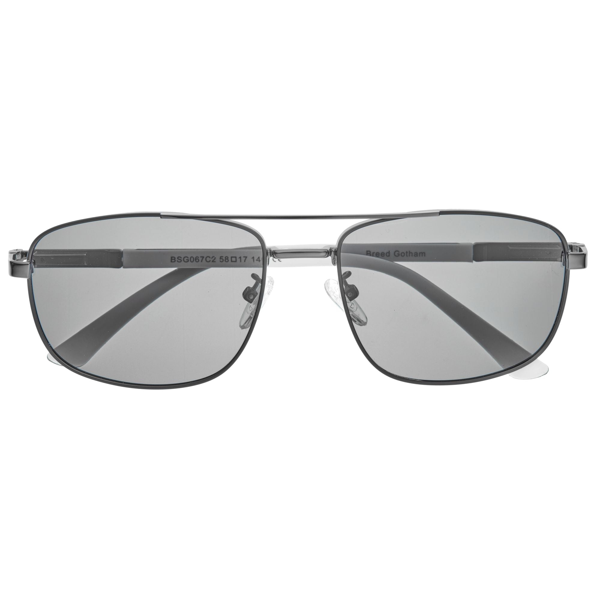 Foto 6 pulgar | Gafas De Sol Breed Gotham Polarizadas En Color Gris Grisáceo Y Plateado - Venta Internacional.
