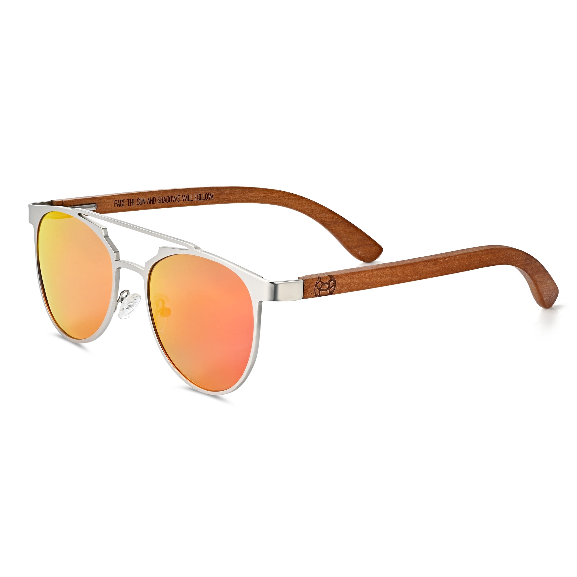 Foto 2 pulgar | Gafas De Sol Earth Wood Positano Polarizadas Redwood/naranja-amarillo - Venta Internacional.