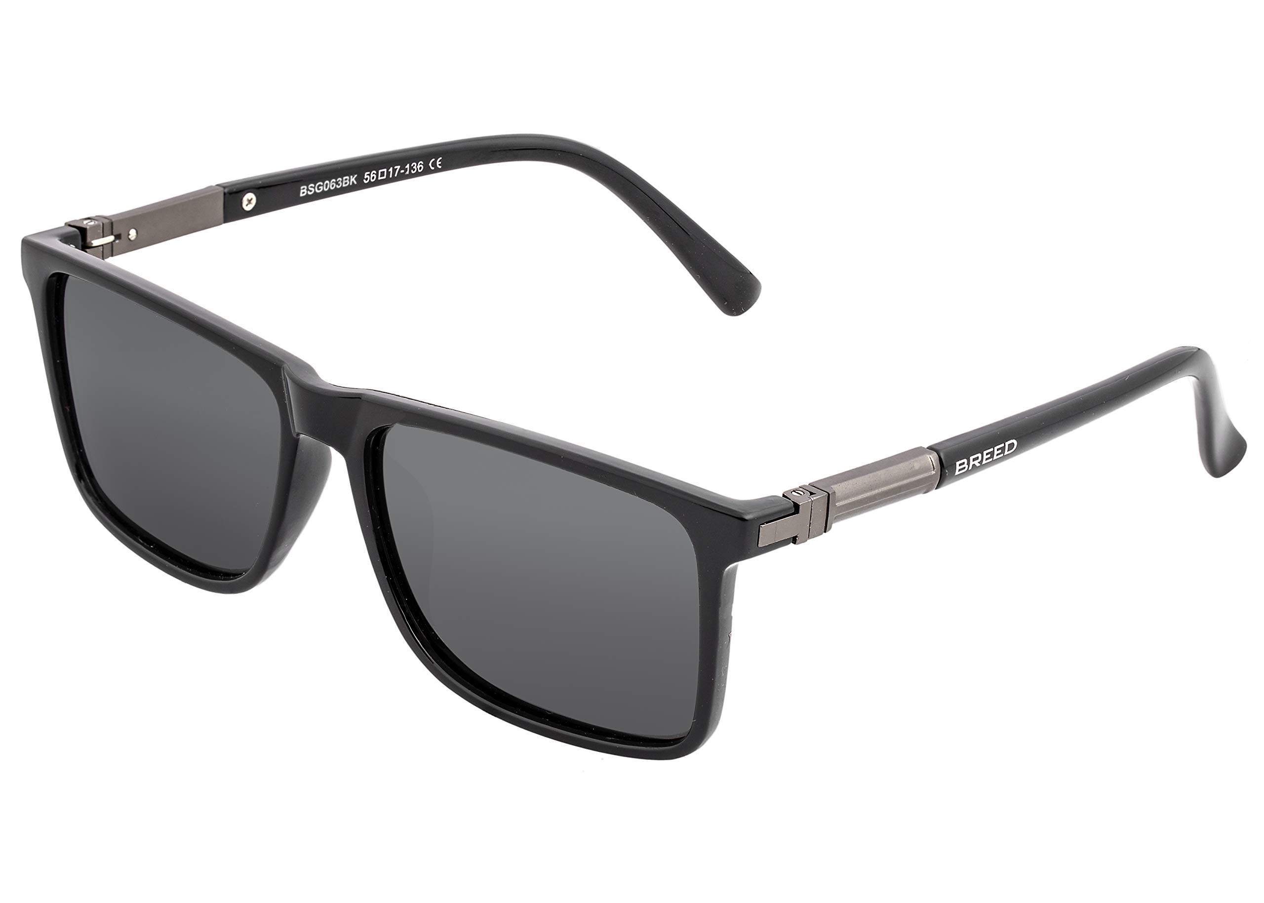 Foto 3 pulgar | Gafas De Sol Breed Caelum Polarizadas Para Hombre Negro/negro Bsg063bk - Venta Internacional.