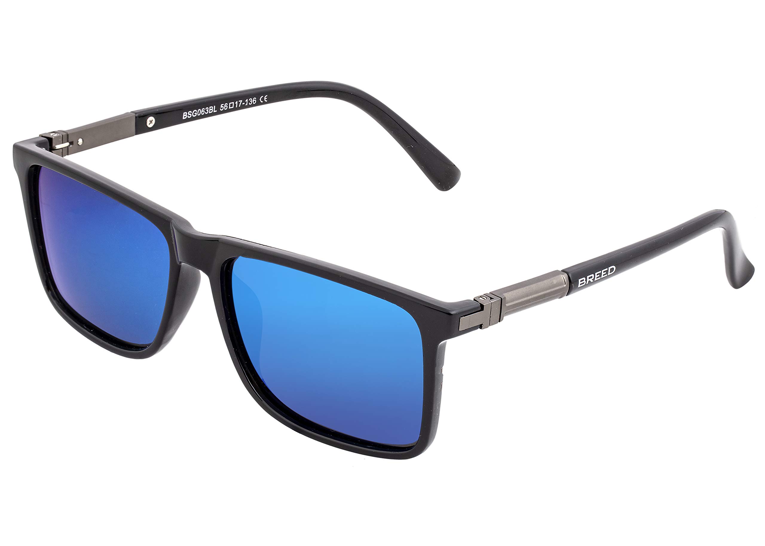 Foto 2 | Gafas De Sol Breed Caelum Polarizadas Para Hombre Negro/azul - Venta Internacional.