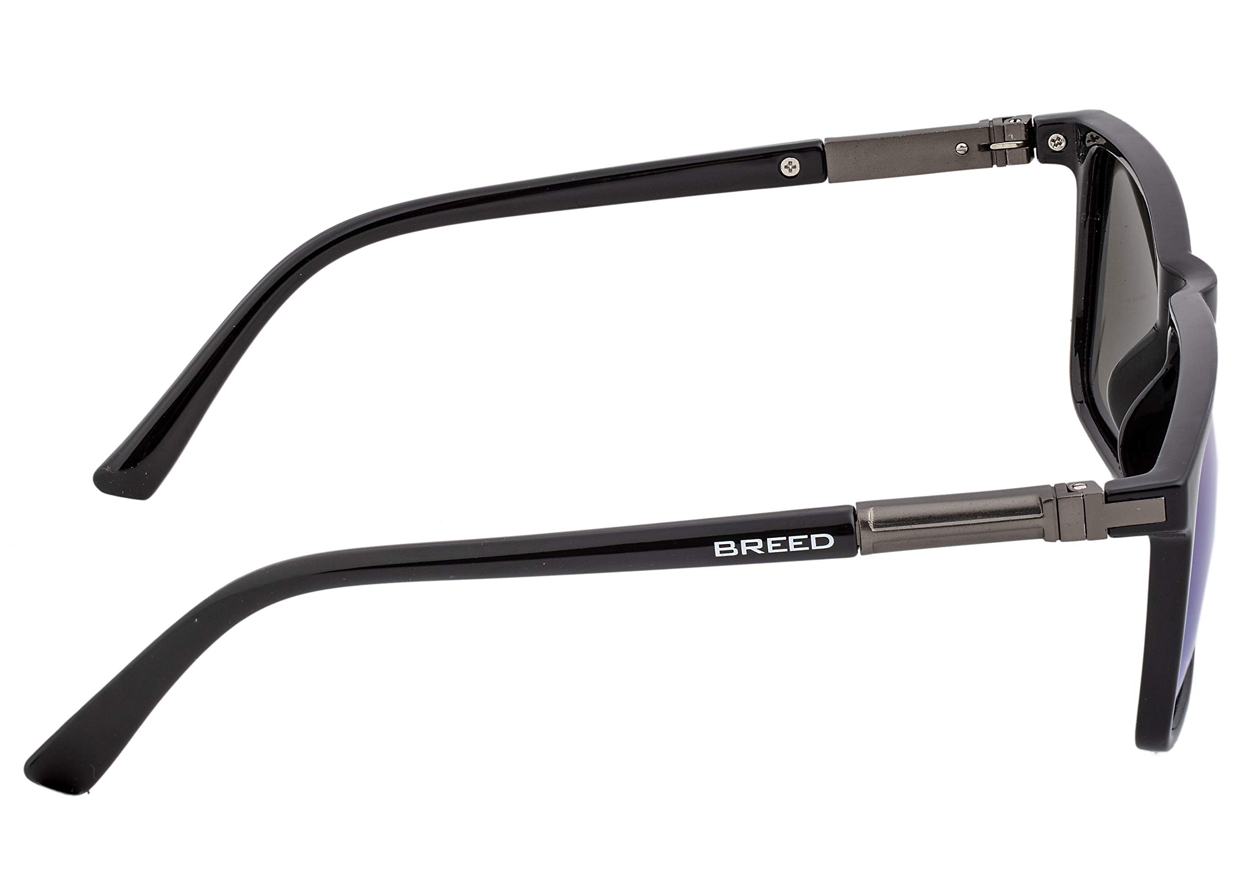 Foto 3 | Gafas De Sol Breed Caelum Polarizadas Para Hombre Negro/azul - Venta Internacional.