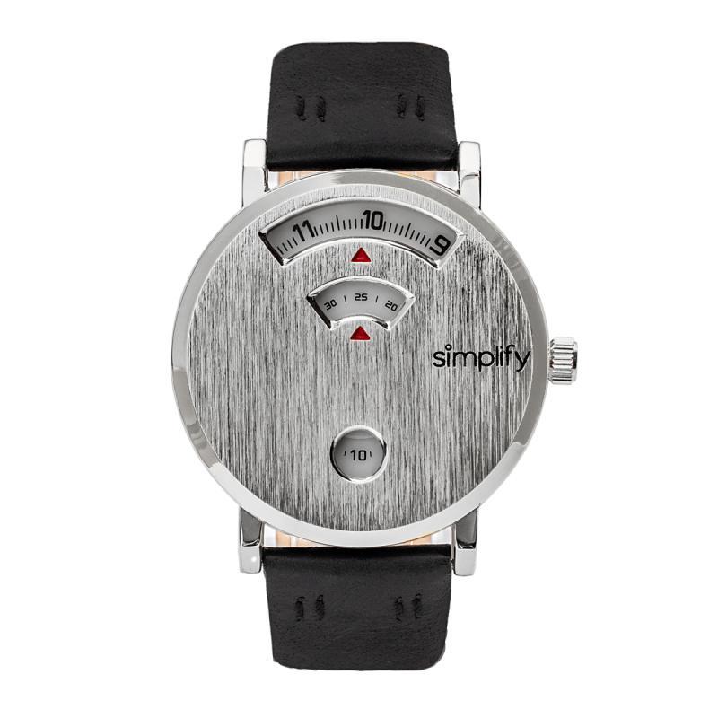 Foto 2 pulgar | Reloj Simplify The 7000 - Correa De Piel Negra Para Hombre
