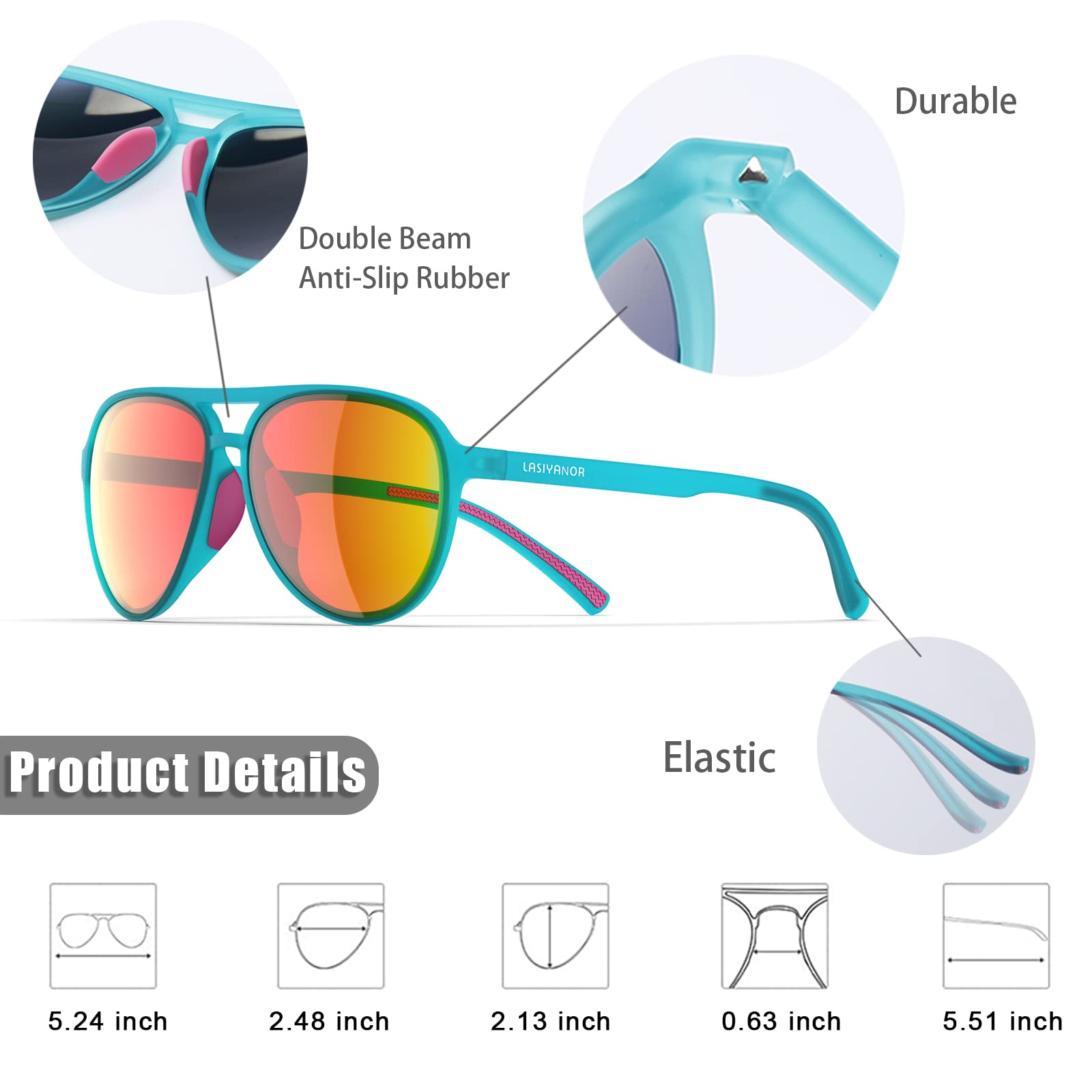 Foto 4 pulgar | Gafas De Sol Lasiyanor Lightweight Tac Polarized Vintage 70s - Venta Internacional.