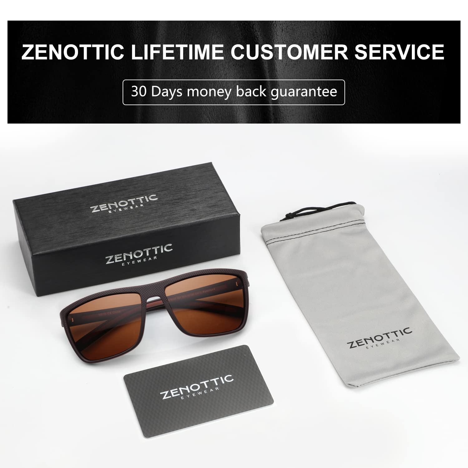 Foto 7 pulgar | Gafas De Sol Zenottic Polarized Tr90 Frame Uv400 Para Hombre - Venta Internacional.