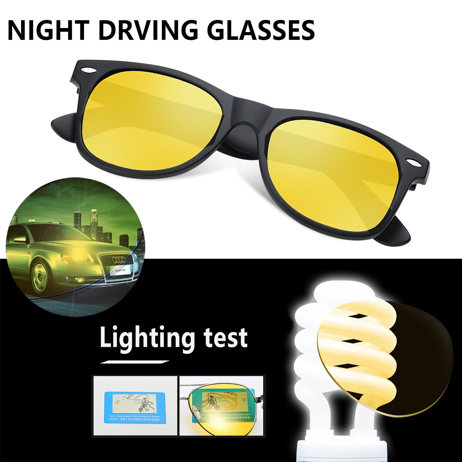 Foto 3 pulgar | Gafas De Visión Nocturna Feidusun Para Conducir Hd Antideslumbrantes - Venta Internacional.