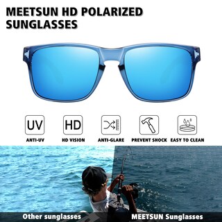 Foto 2 | Gafas De Sol Meetsun Con Protección Uv400 Polarizadas Paquete De 3 - Venta Internacional.