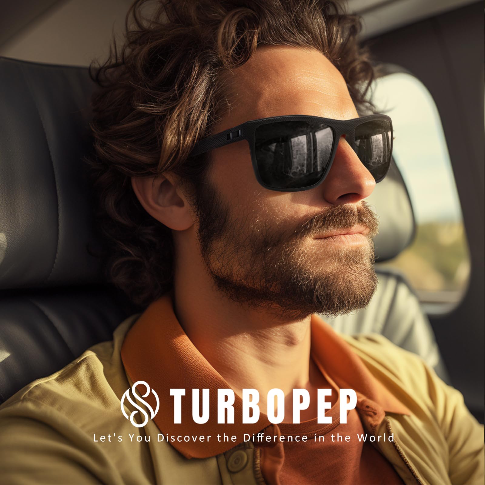 Foto 3 pulgar | Gafas De Sol Turbopep Cuadradas Polarizadas Ligeras Uv400 - Venta Internacional.