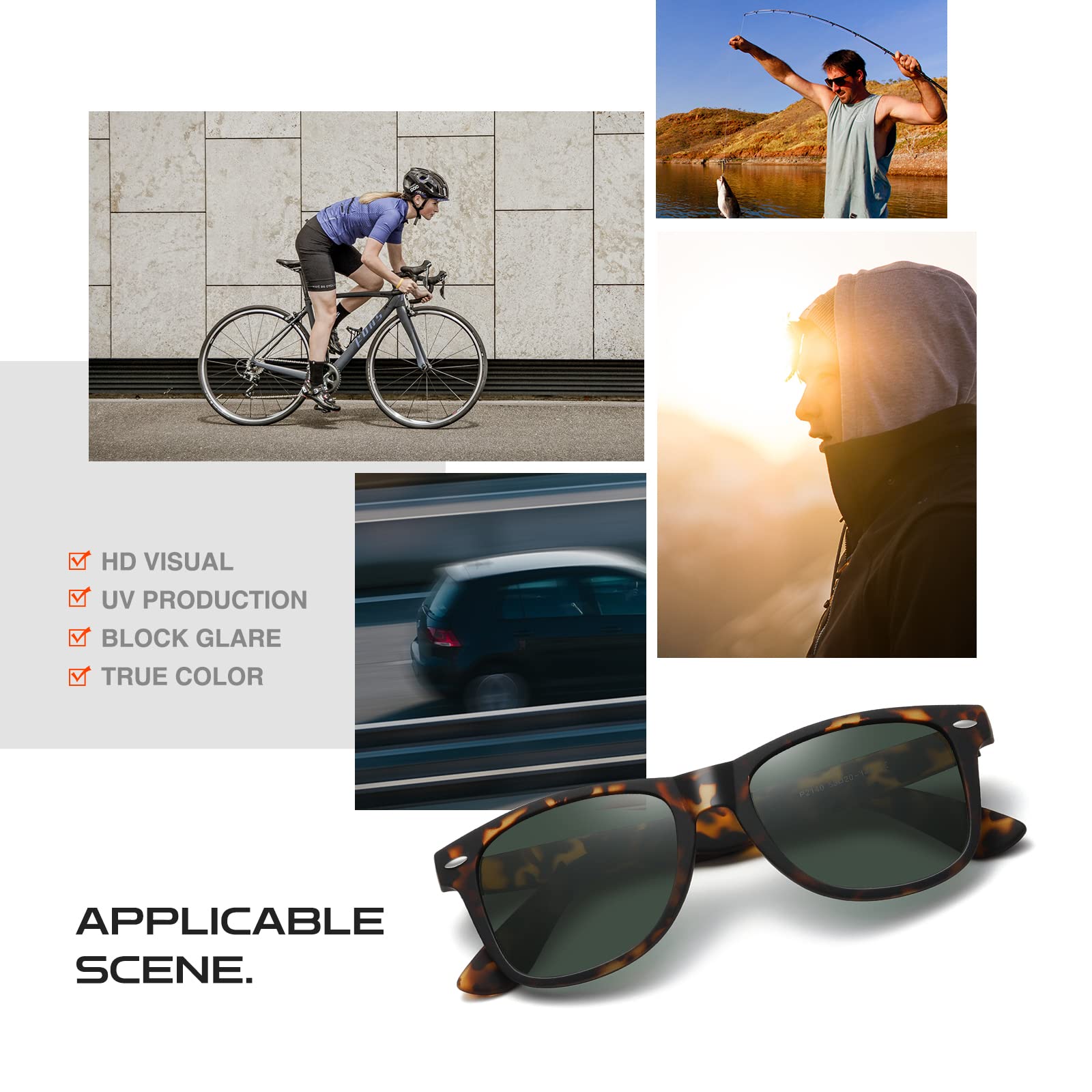 Foto 7 pulgar | Gafas De Sol Demikos Polarizadas Con Protección Uv400 Para Hombres Y Mujeres - Venta Internacional.
