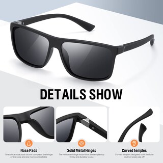 Foto 4 | Gafas De Sol Kwhzxgyy Polarizadas Con Protección Uv400 Para Hombres Y Mujeres - Venta Internacional.