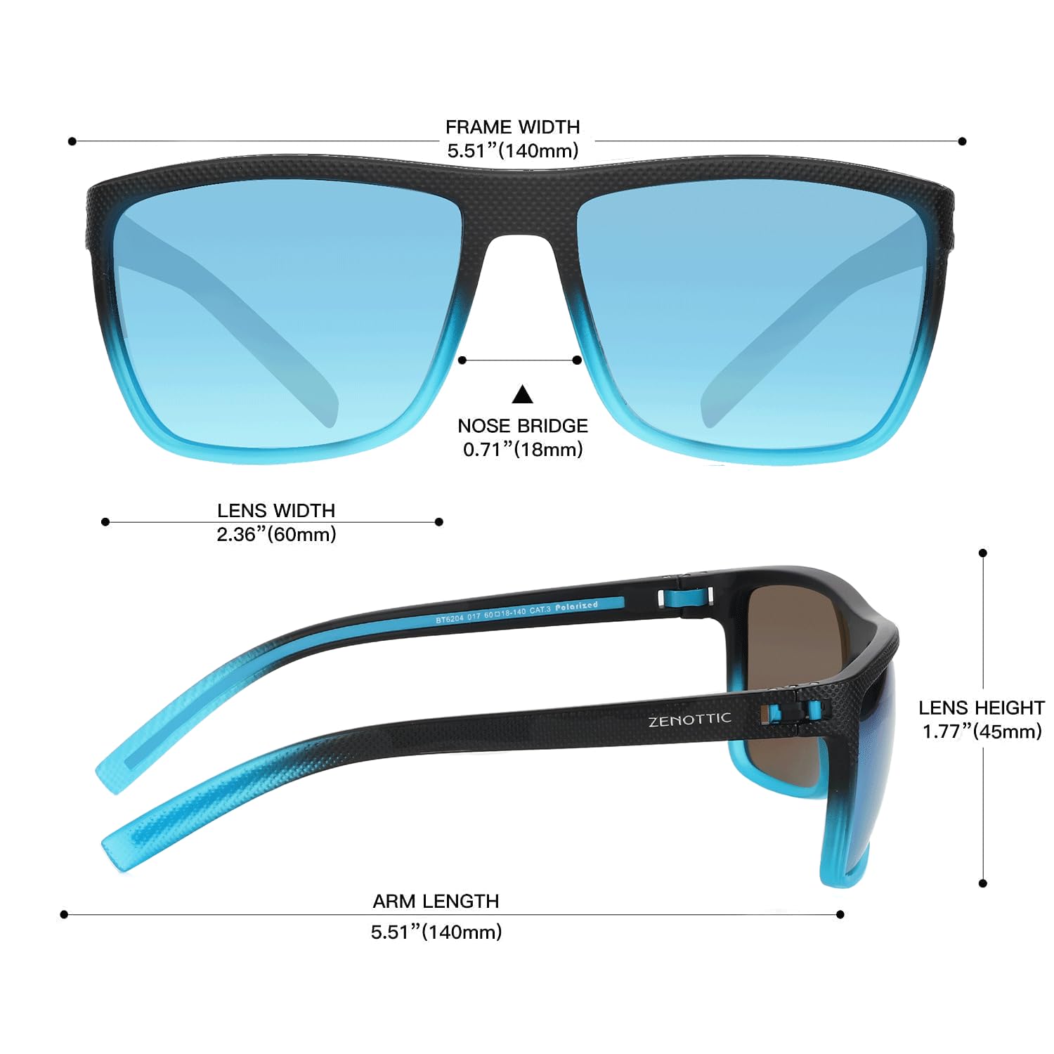 Foto 4 pulgar | Gafas De Sol Zenottic Polarized Tr90 Frame Uv400 Para Hombre - Venta Internacional.