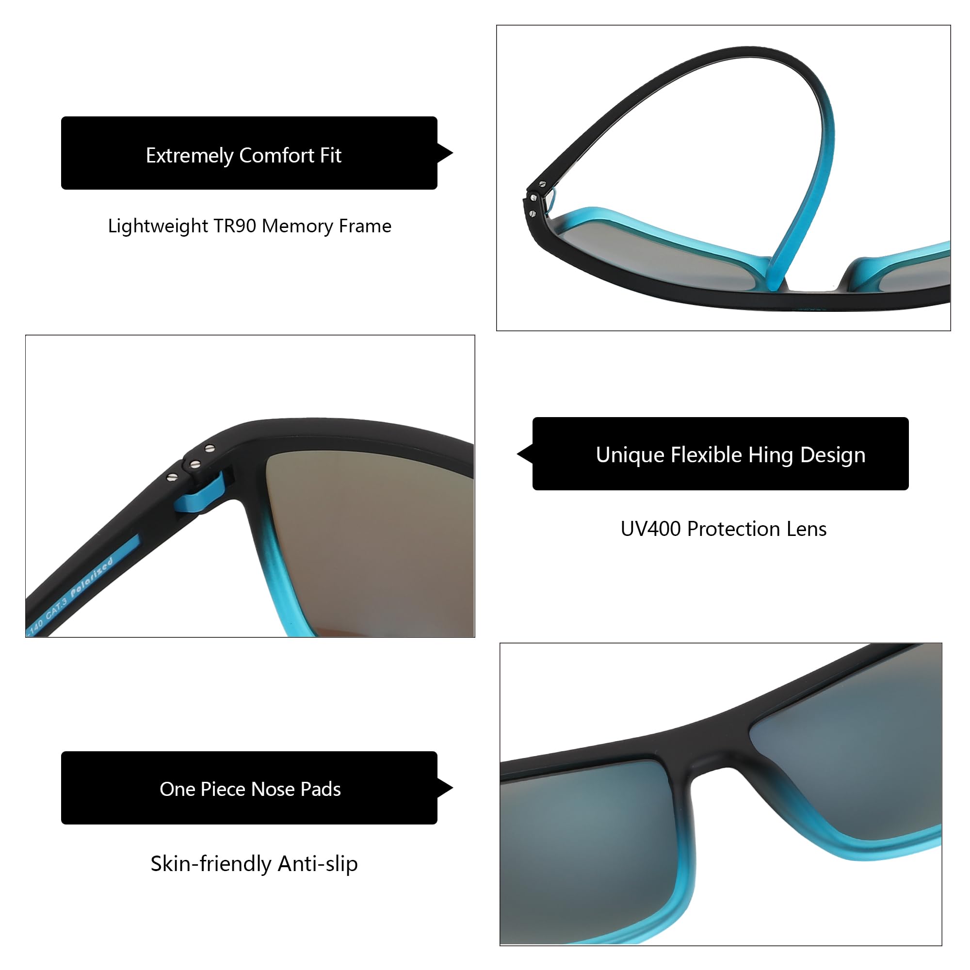 Foto 5 pulgar | Gafas De Sol Zenottic Polarized Tr90 Frame Uv400 Para Hombre - Venta Internacional.
