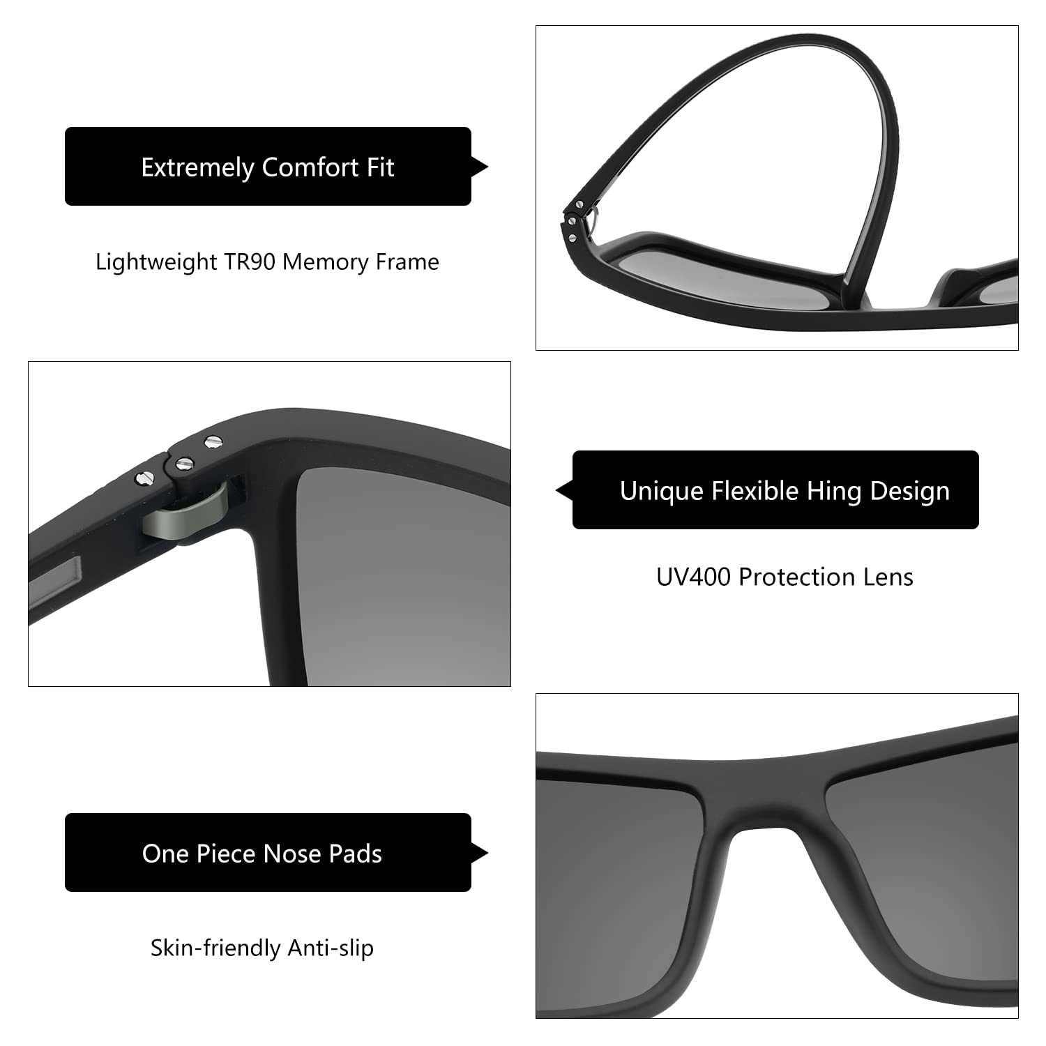 Foto 4 pulgar | Gafas De Sol Zenottic Polarized Tr90 Frame Uv400 Para Hombre - Venta Internacional.