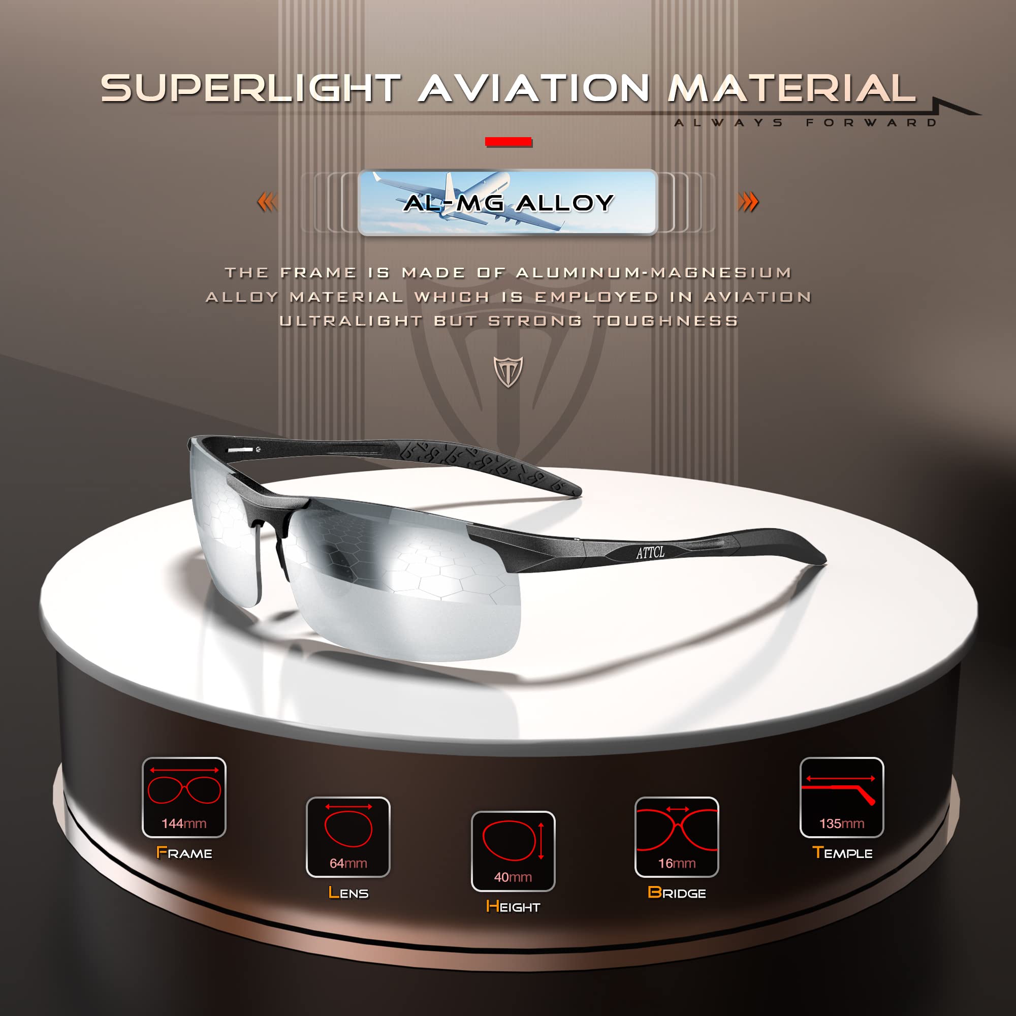 Foto 4 pulgar | Gafas De Sol Attcl Fashion Sports Polarized Para Hombre 8177 - Venta Internacional.