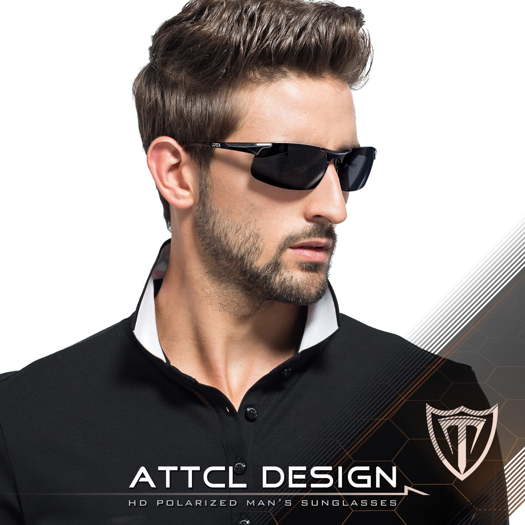 Foto 3 pulgar | Gafas De Sol Attcl Fashion Driving Polarizadas Para Hombre Al-mg Metal - Venta Internacional.