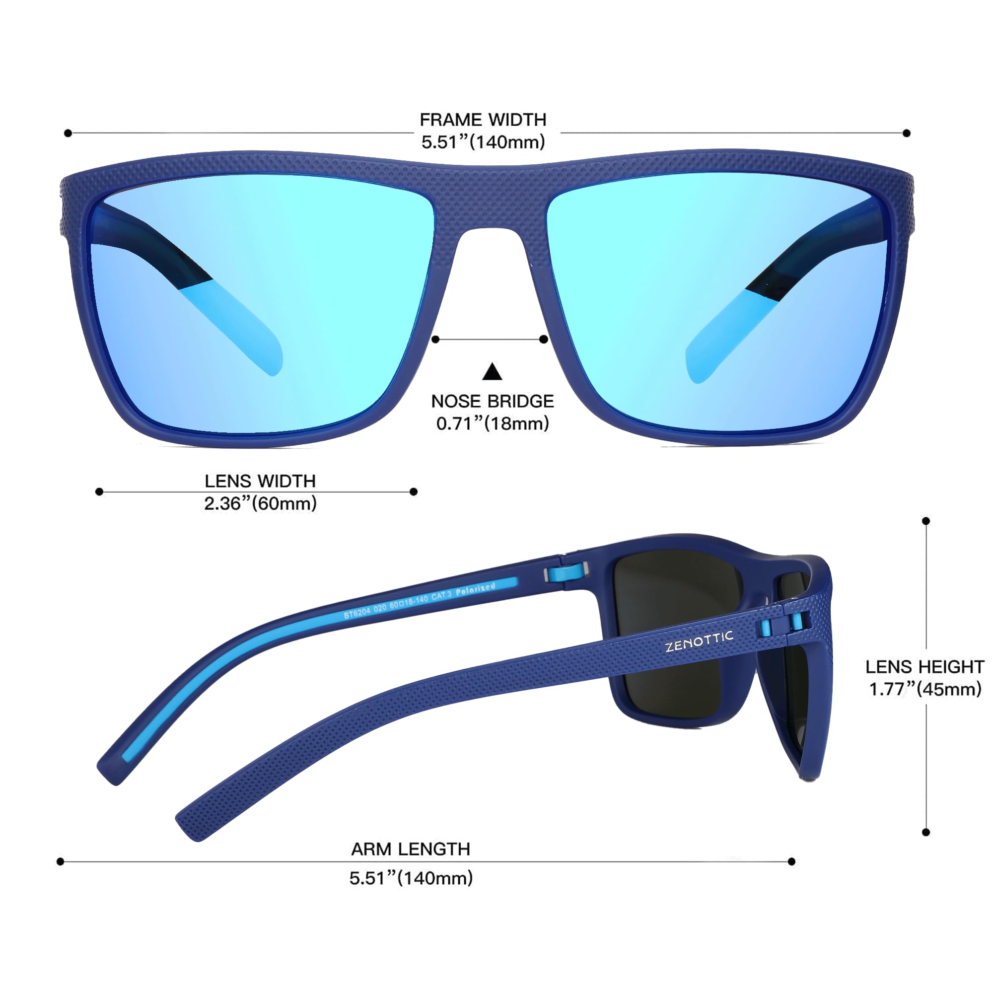 Foto 3 | Gafas De Sol Zenottic Polarized Tr90 Frame Uv400 Para Hombre - Venta Internacional.