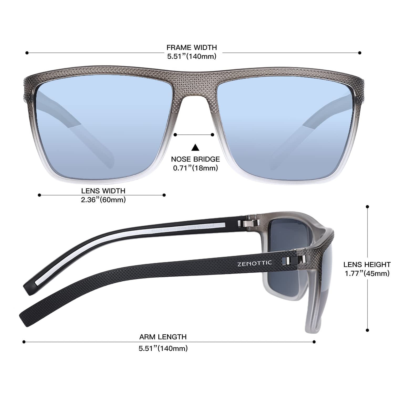 Foto 5 pulgar | Gafas De Sol Zenottic Polarized Tr90 Frame Uv400 Para Hombre - Venta Internacional.