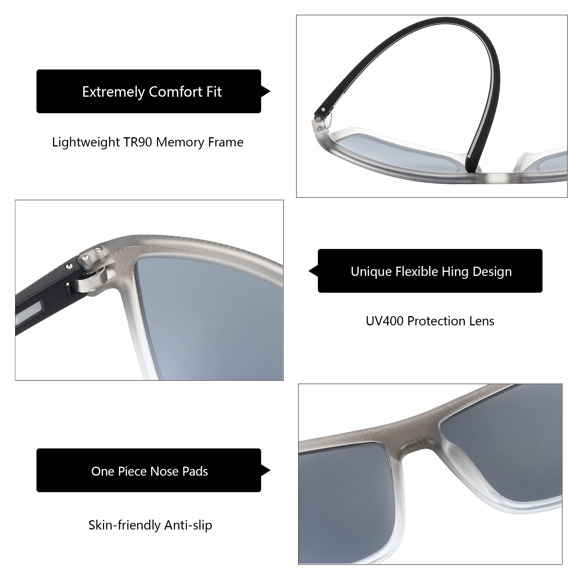 Foto 6 pulgar | Gafas De Sol Zenottic Polarized Tr90 Frame Uv400 Para Hombre - Venta Internacional.