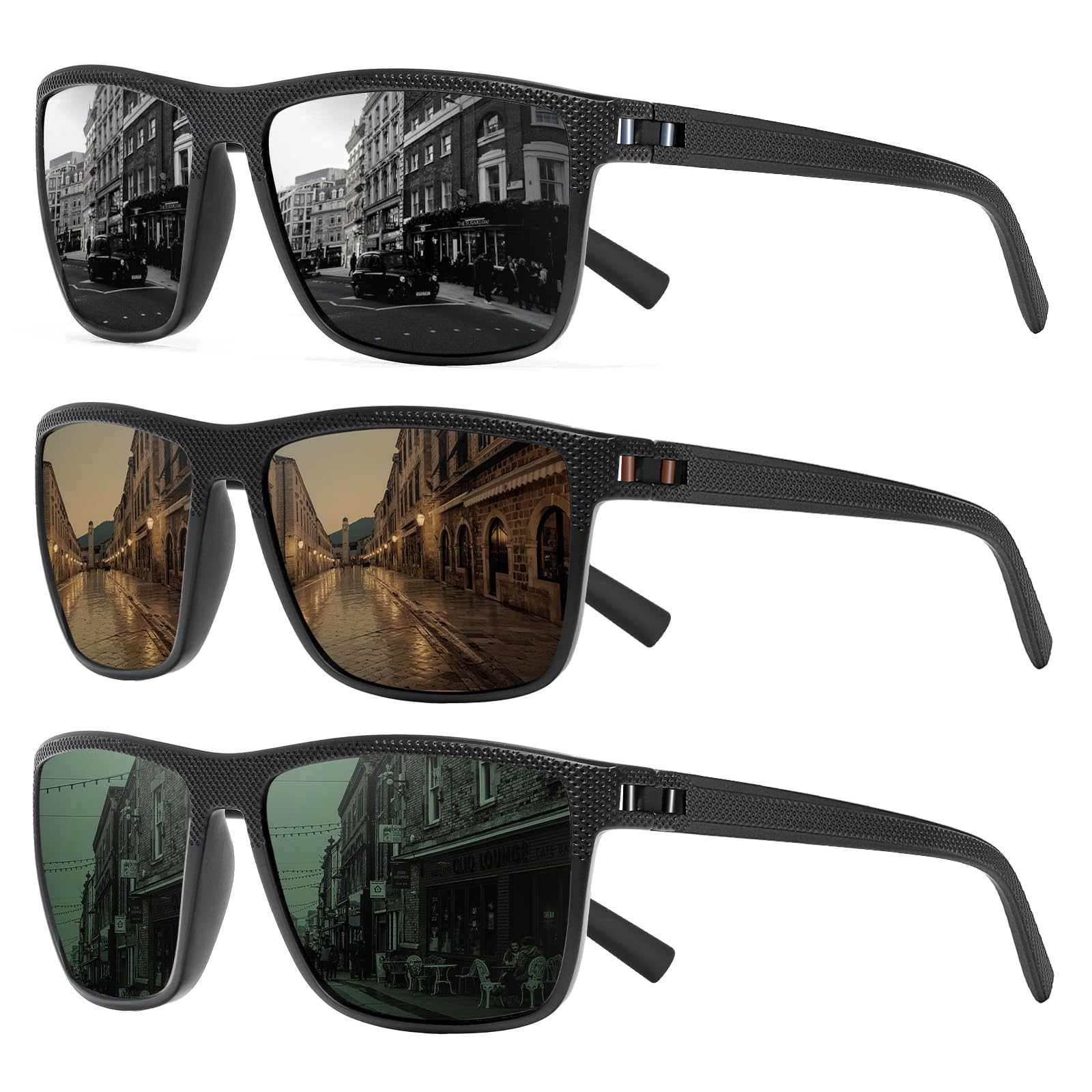 Foto 1 | Gafas De Sol Turbopep Cuadradas Polarizadas Ligeras Uv400 - Venta Internacional.
