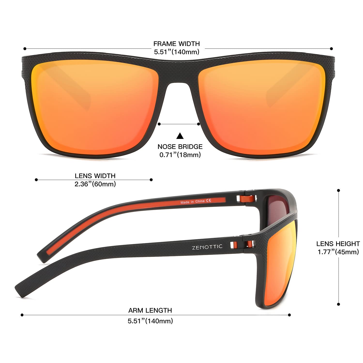 Foto 4 pulgar | Gafas De Sol Zenottic Polarized Tr90 Frame Uv400 Para Hombre - Venta Internacional.