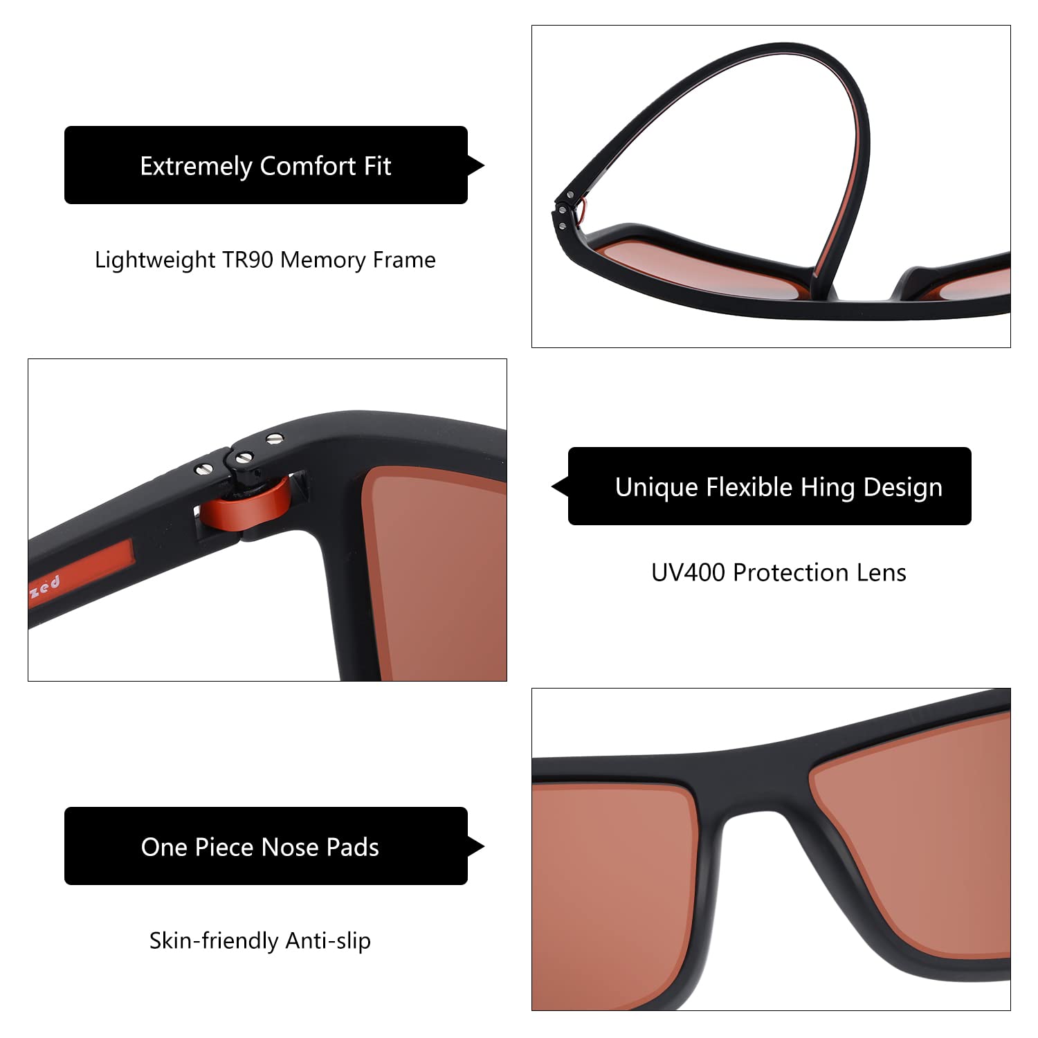 Foto 5 pulgar | Gafas De Sol Zenottic Polarized Tr90 Frame Uv400 Para Hombre - Venta Internacional.